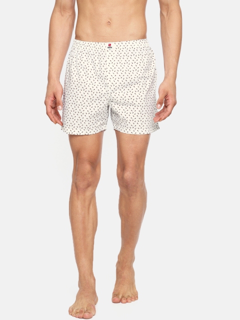 

SPYKAR Men White Printed Pure Cotton Boxers MBX-01AI-021