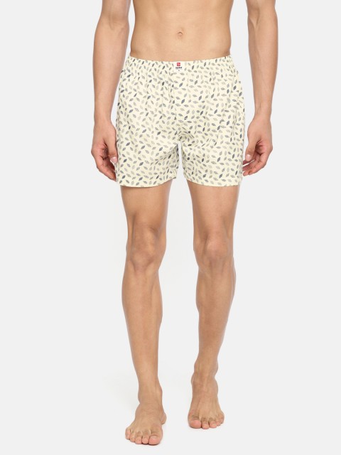 

SPYKAR Men Off-White Printed Pure Cotton Boxers MBX-01AI-081