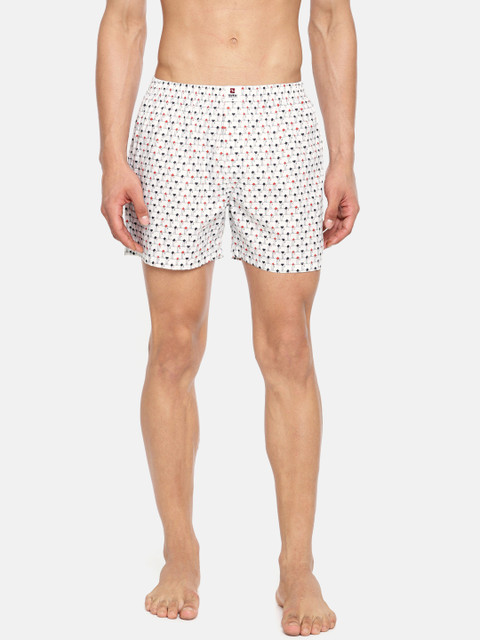 

SPYKAR Men White & Black Printed Pure Cotton Boxers MBX-01AI-025