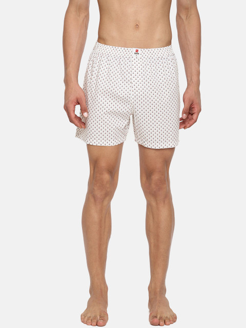 

SPYKAR Off-White & Navy Blue Printed Pure Cotton Boxers MBX-01AI-011