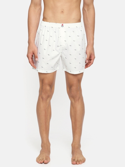 

SPYKAR Men White & Black Printed Pure Cotton Boxers MBX-01AI-044