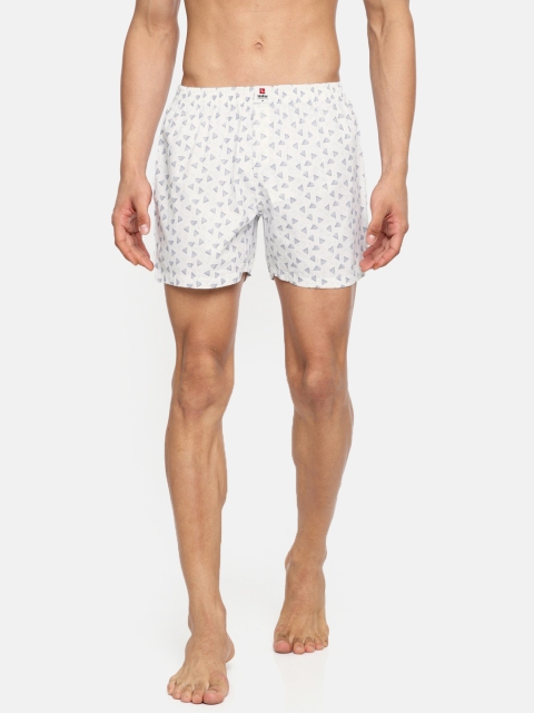 

SPYKAR Men White Printed Pure Cotton Boxers MBX-01AI-076
