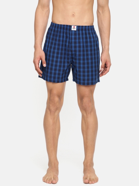 

SPYKAR Men Blue & Black Printed Pure Cotton Boxers SPY/MBX/ON/S1924