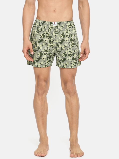 

SPYKAR Men Green Printed Pure Cotton Boxers MBX-01AI-005