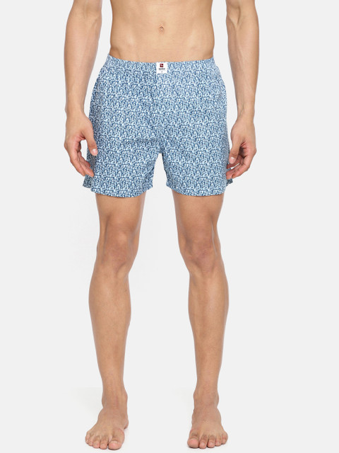 

SPYKAR Men Blue Printed Boxers MBX-01AI-010