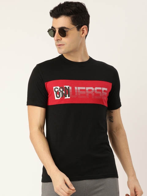 

Converse Men Black Printed Round Neck T-shirt