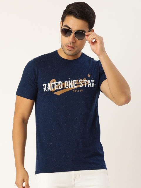 

Converse Men Navy Blue Printed Round Neck T-shirt