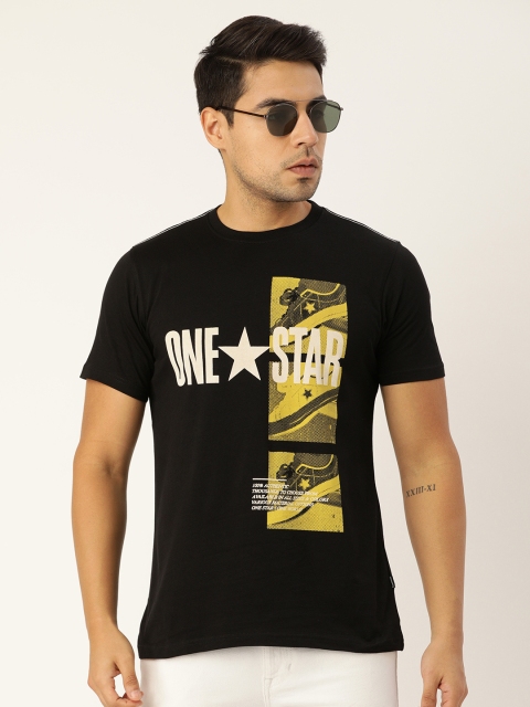

Converse Men Black Printed Round Neck T-shirt