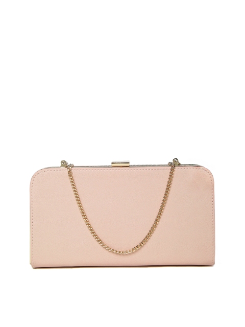 

Forever New Pink Solid Box Clutch