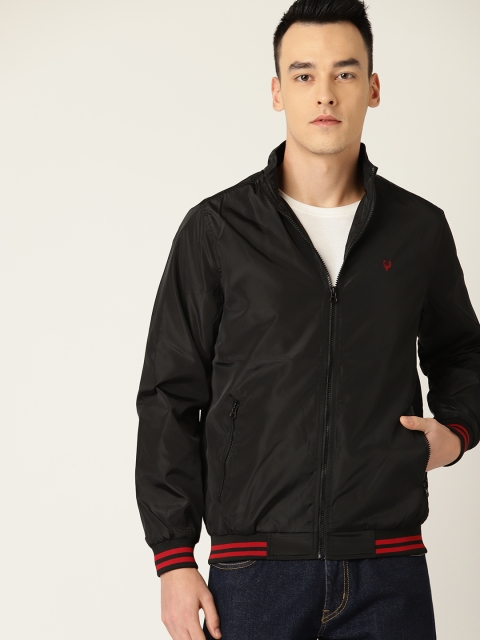 

Allen Solly Sport Men Black Solid Bomber Jacket