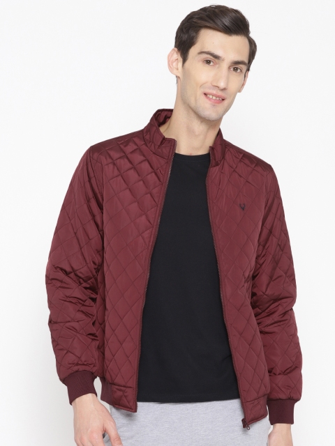 

Allen Solly Sport Men Maroon Solid Quilted Jacket