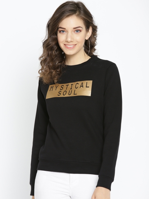 

Okane Women Black Printed Sweatshirt