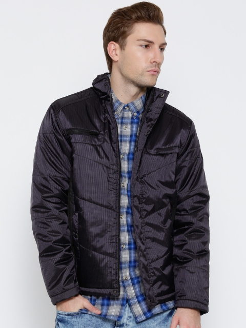 

Flying Machine Charcoal Grey Striped Jacket