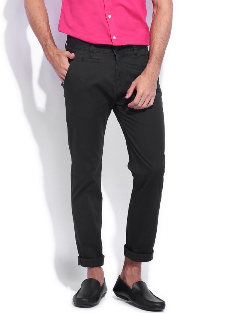 

Flying Machine Black Slim Fit Trousers