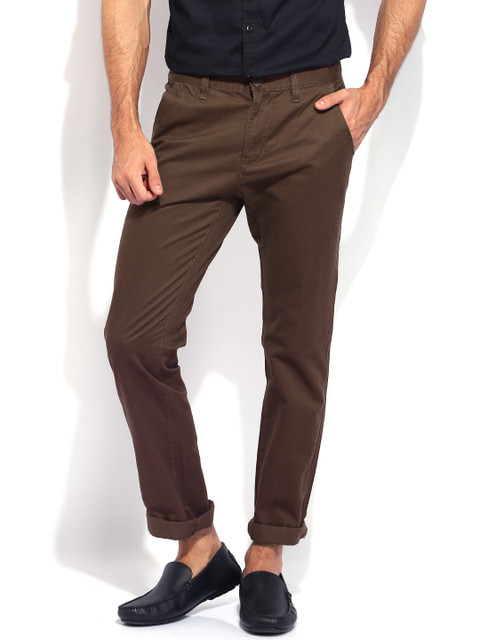 

Flying Machine Brown Slim Fit Trousers
