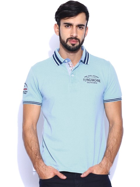 

Flying Machine Blue Polo T-shirt
