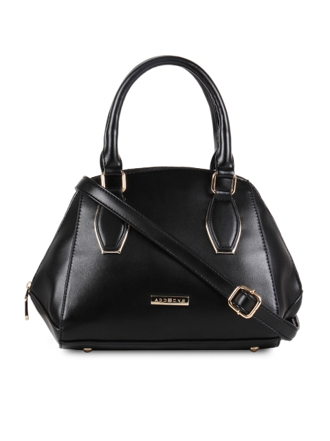 

Addons Black Solid Shoulder Bag