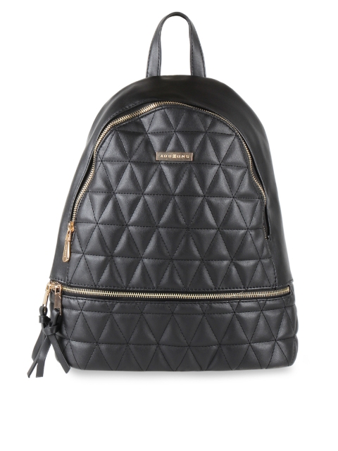 

Addons Women Black Textured Backpack