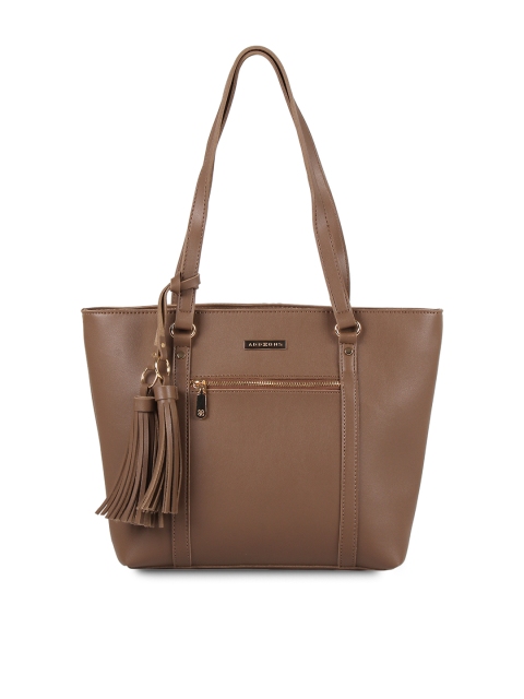 

Addons Brown Solid Tote Bag