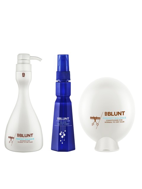 

BBLUNT Unisex Set of 3 Hair Care Products, White