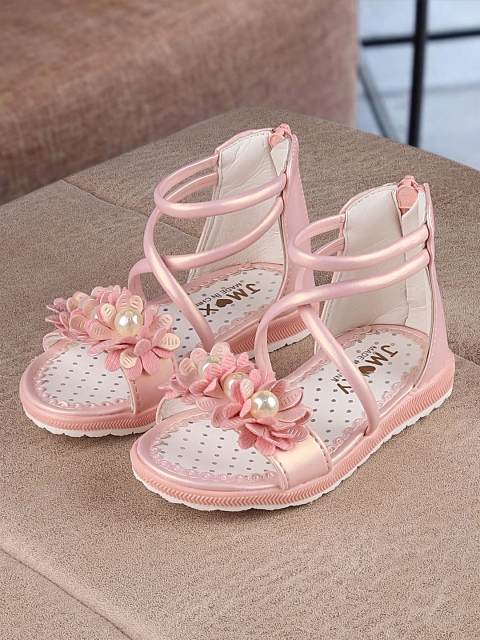 

Walktrendy Girls Pink Solid Open Toe Flats