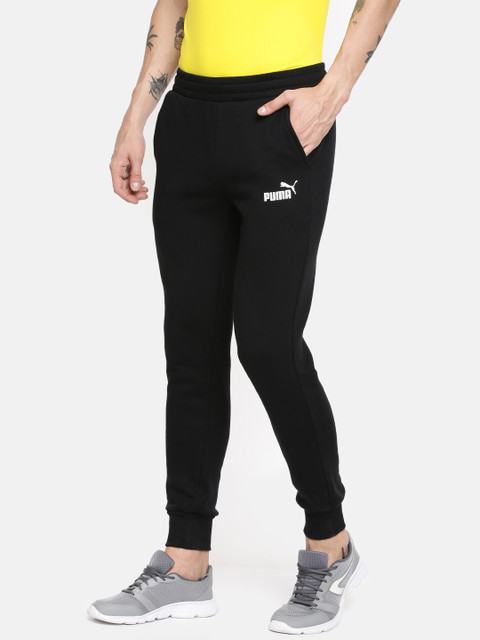 

Puma Men Black Solid ESS Logo Track Pant
