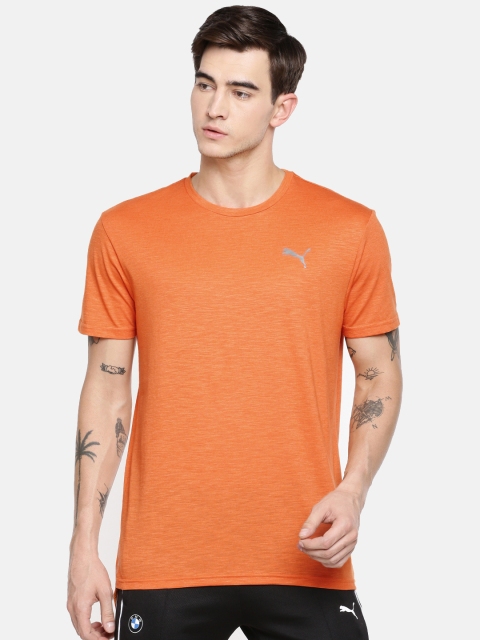 

Puma Men Orange Solid DryCELL Round Neck Energy SS T-shirt