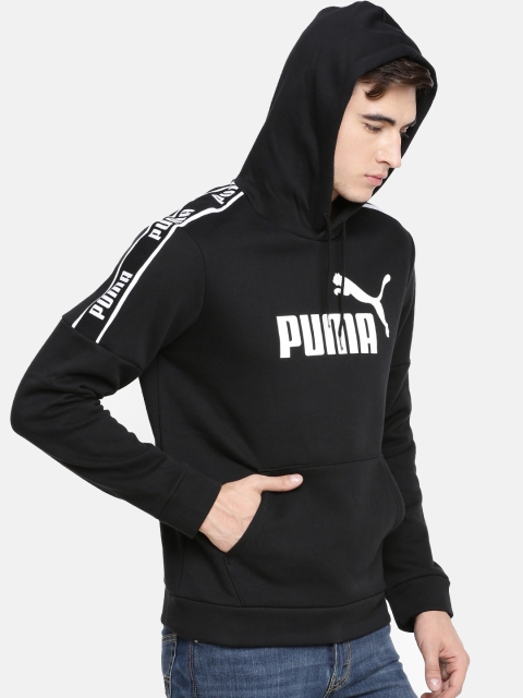 

Puma Men Black Printed Amplified Hoody FL Sweatshirt