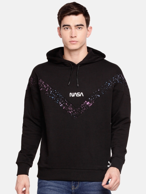 

Puma Men Space Agency Black Printed Hooded Sweatshirt