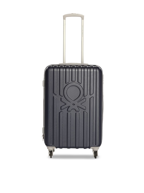

United Colors of Benetton Unisex Navy Blue Solid Trolley Suitcase