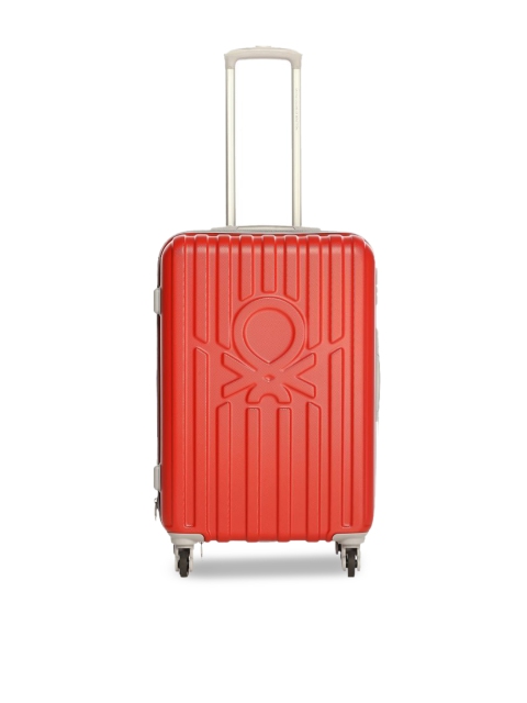 

United Colors of Benetton Unisex Red Solid Trolley Suitcase