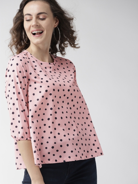 

Mast & Harbour Women Pink Printed Top