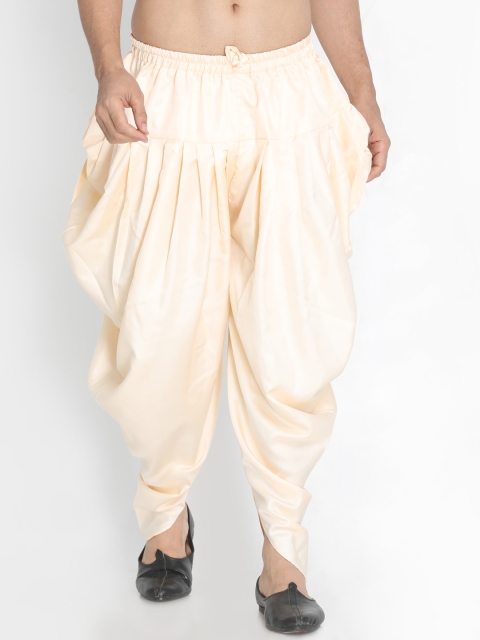 

VASTRAMAY Men Cream-Coloured Solid Dhoti Pants