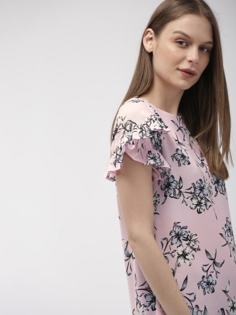 

Mast & Harbour Women Pink Printed Top