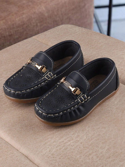 

Walktrendy Boys Navy Blue Horsebit Loafers