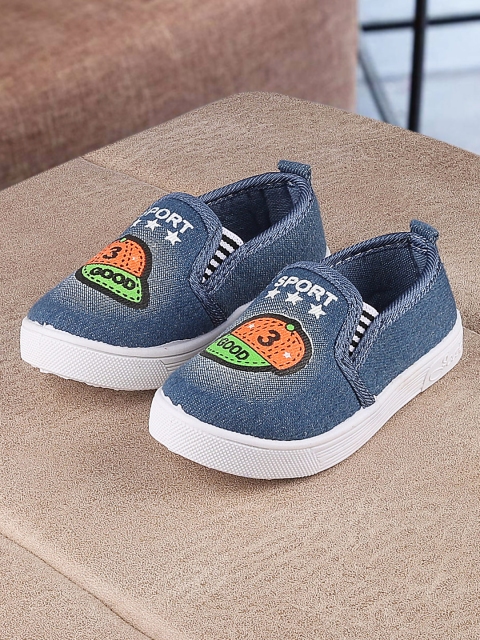 

Walktrendy Kids Blue Slip-On Sneakers