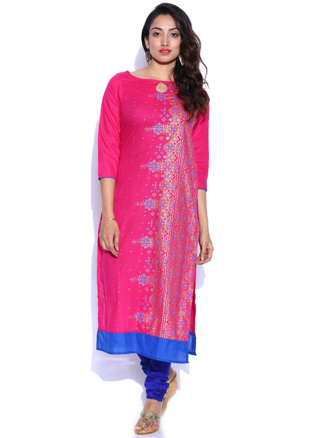 

Vishudh Pink Printed Kurta