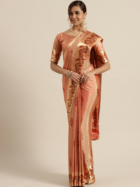 

Saree mall Orange Printed Saree