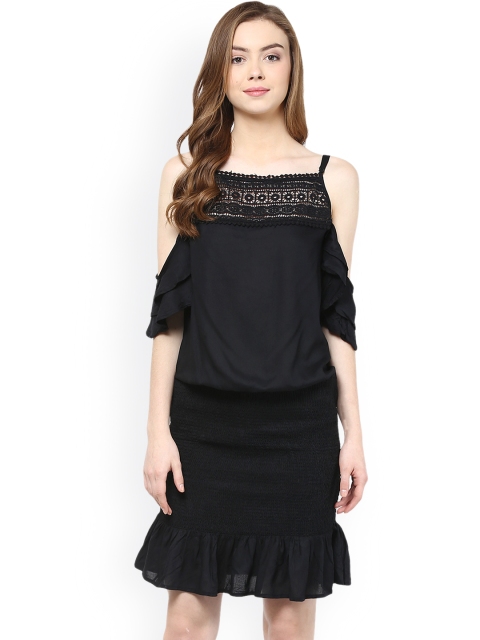 

Hapuka Black Blouson Dress