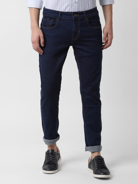 

Peter England Casuals Men Blue Skinny Fit Mid-Rise Clean Look Stretchable Jeans