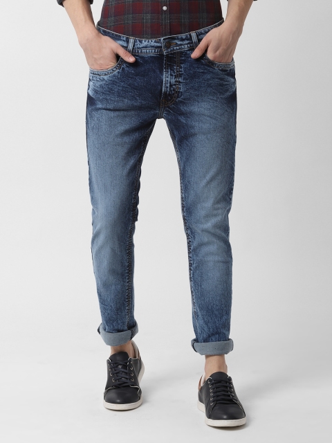 

Peter England Casuals Men Blue Slim Fit Mid-Rise Clean Look Stretchable Jeans