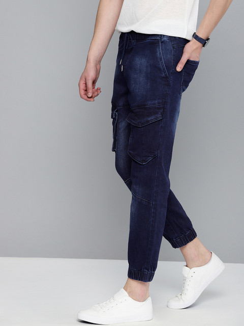 

Mast & Harbour Men Blue Regular Fit Mid-Rise Clean Look Stretchable Jeans