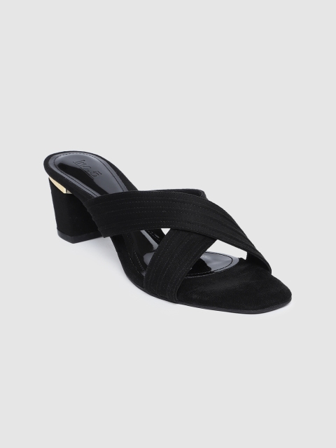 

Inc 5 Women Black Solid Sandals