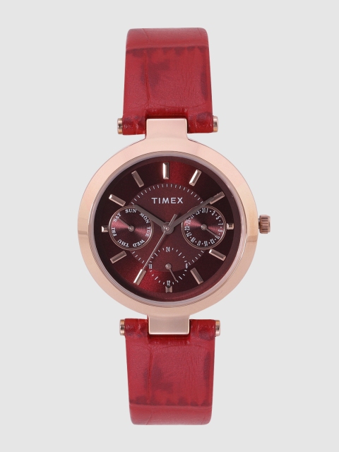 

Timex Women Burgundy Analogue Watch TWEL11810