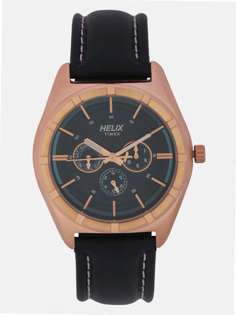 

Timex Men Rose Gold & Black Analogue Watch TW029HG04
