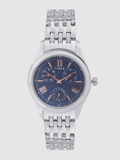 

Timex Women Navy Blue Textured Analogue Watch TW000W216