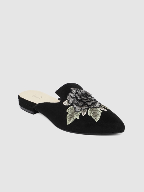 

Inc 5 Women Black Solid Mules