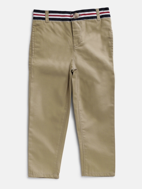 

Nauti Nati Boys Khaki Regular Fit Solid Trousers