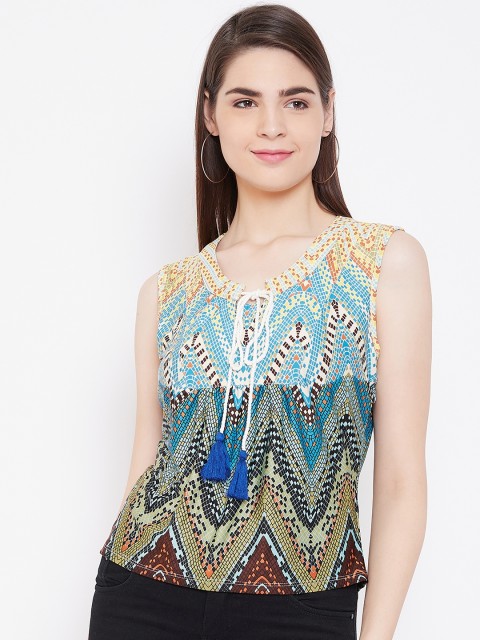 

LA LOFT Women Multicoloured Printed Regular Top, Multi