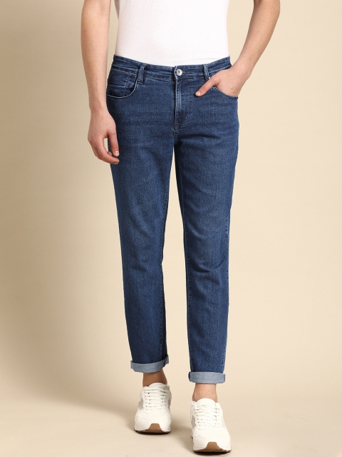 

ether Men Blue Slim Fit Mid-Rise Clean Look Stretchable Jeans
